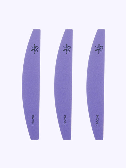 Lime à ongles en bois – Forme demi-lune 180/240
